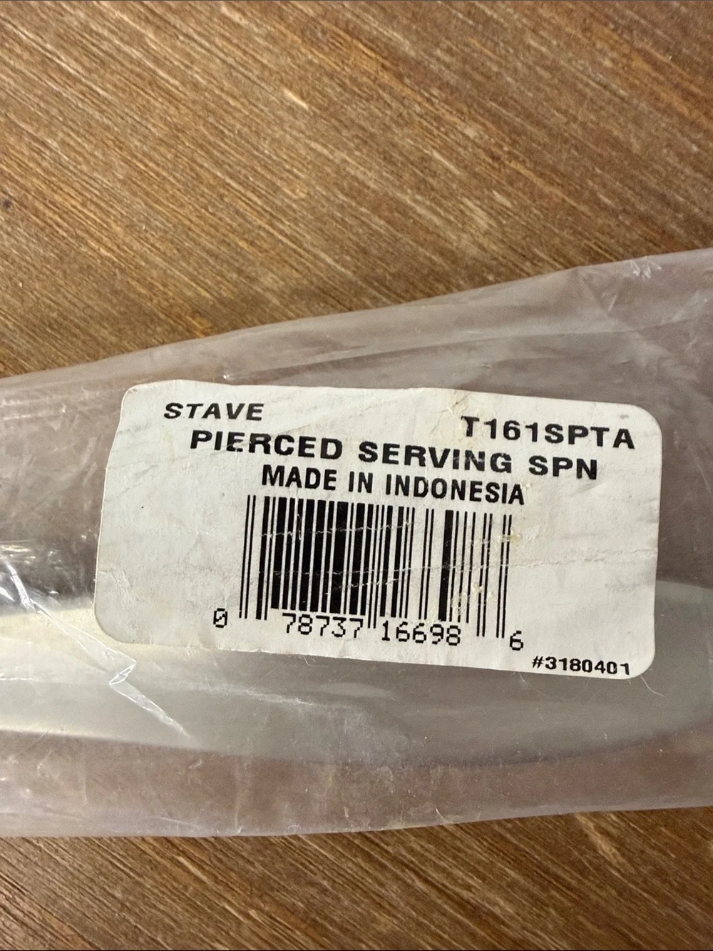 Oneida Stave Serving Spoons Set of 3 Slotted Pierced Solid Stainless Steel 18/10